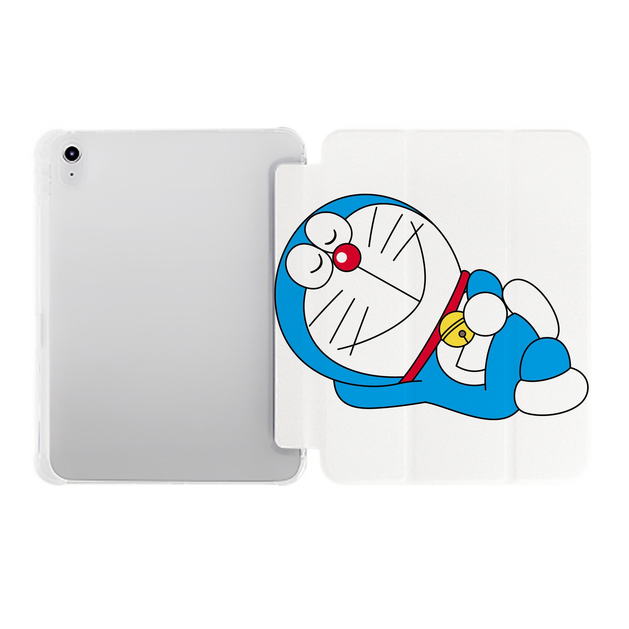 （画像用） ドラえもん Doraemon IPad ケース ペン収納付き 三つ折りスタンド PUレザー×シリコン 対応機種9.5/10.5/10.9インチ